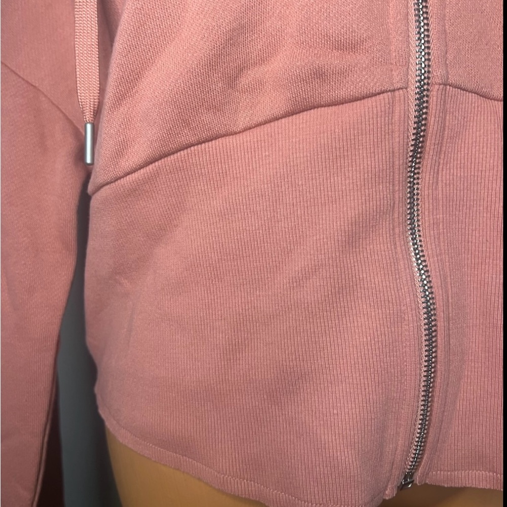 Victoria's Secret NWT Canyon Rose Cropped Corset Hoodie XL - Picture 7 of 9
